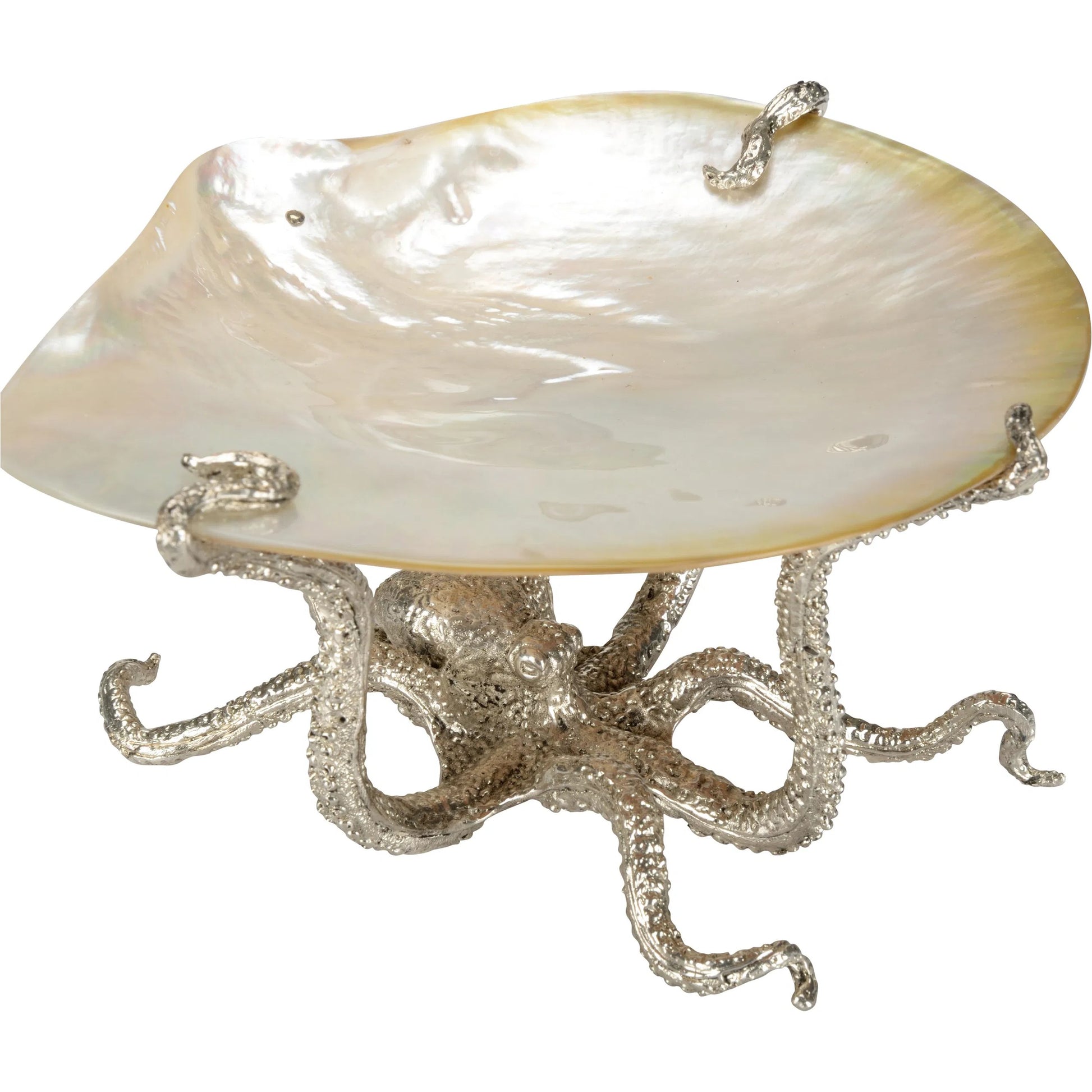 Daring Escape Coffee Table by Chelsea House in silver, white, cream and silverplated, natural. Made from unique in a unique style.