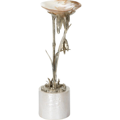 Firebird Sculpture by Chelsea House in white, cream, silver and silverplated, natural white. Made from unique in a modern style.