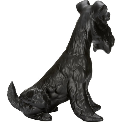 Henry Dog Black Statue by Chelsea House in black and black glaze. Made from unique in a unique style.