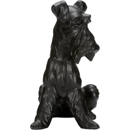 Henry Dog Black Statue by Chelsea House in black and black glaze. Made from unique in a unique style.