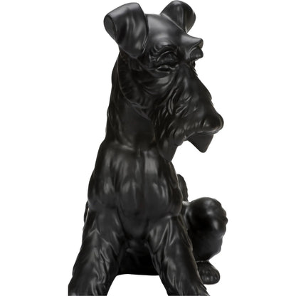 Henry Dog Black Statue by Chelsea House in black and black glaze. Made from unique in a unique style.
