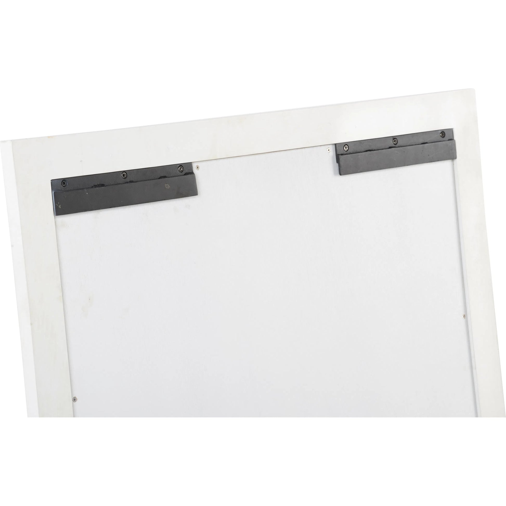 Baldwin Mirror White by Chelsea House in white, cream and white, antique gold leaf, clear, plain. Made from unique in a transitional style.