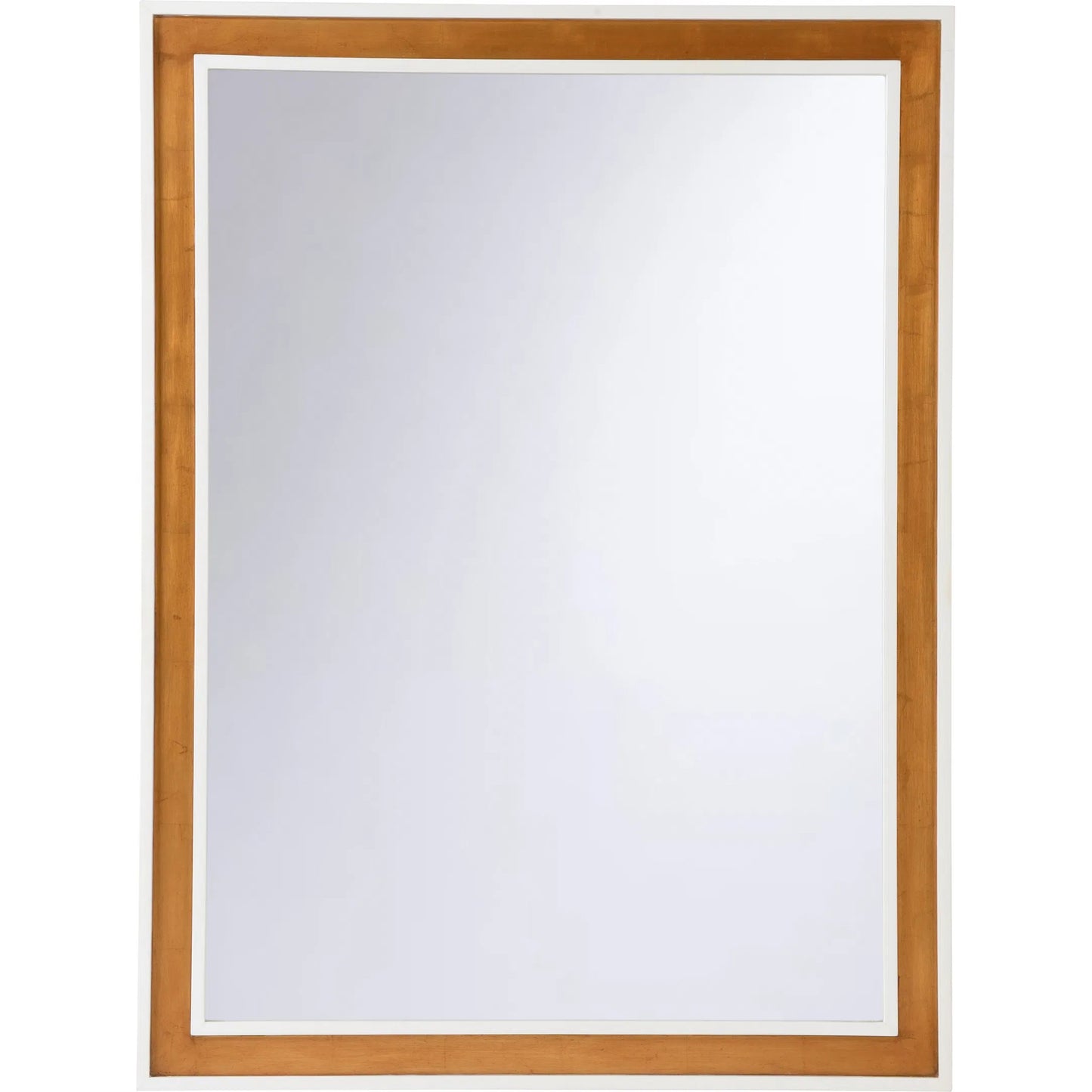 001 SI-2334715 | Primary Silo | Baldwin Mirror White by Chelsea House in white, cream and white, antique gold leaf, clear, plain. Made from unique in a transitional style.