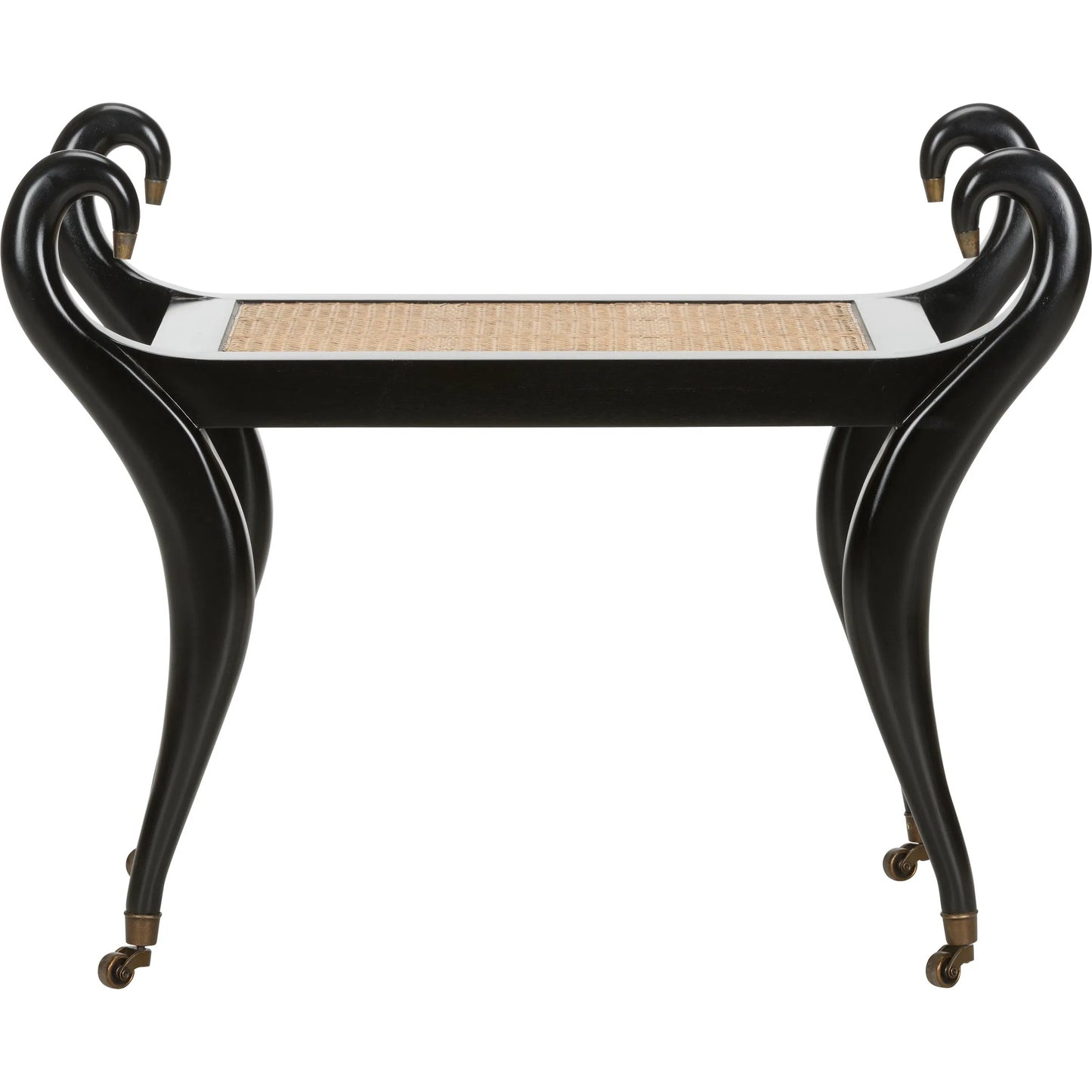 002 SI-2335008 | Additional Silo | Swan Vanity Bench by Chelsea House in black and black, natural, antique. Made from unique in a modern style.