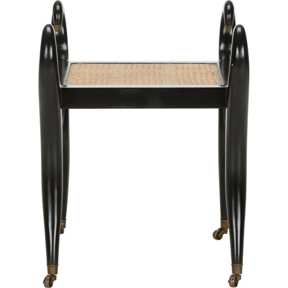 Swan Vanity Bench by Chelsea House in black and black, natural, antique. Made from unique in a modern style.