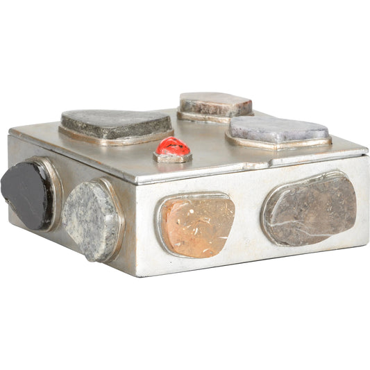 Caribbean Green Jewelry Box by Chelsea House in silver, green. Made from unique in a unique style.