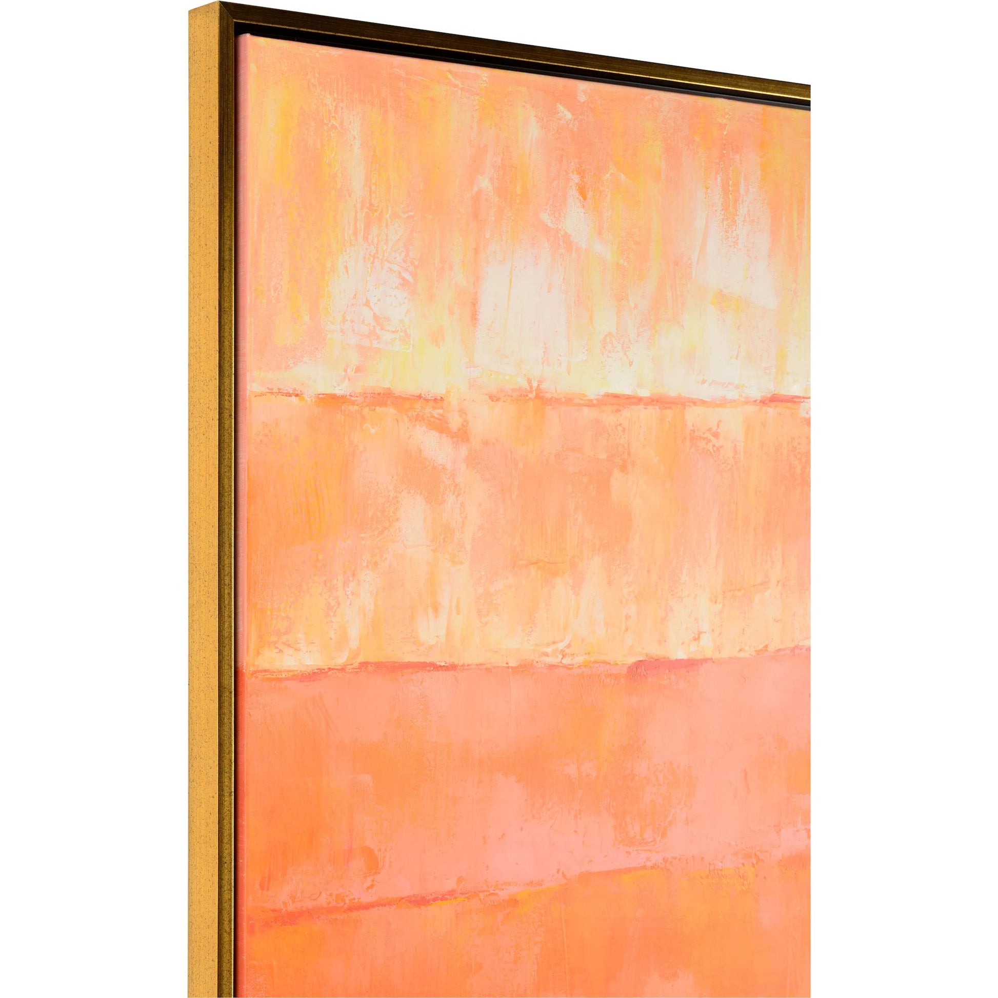 Fence Wall Art by Chelsea House in orange, gold and hand painted, antique gold. Made from unique in a eclectic & global style.