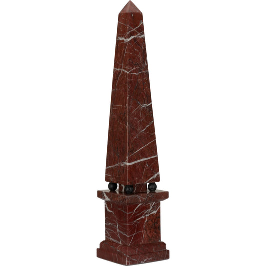 Currant Obelisk by Chelsea House in red, black and red pave. Made from unique in a unique style.