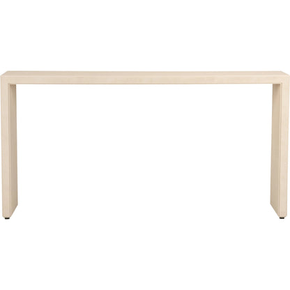 Goldsborough Console by Chelsea House in white, cream and cream. Made from unique in a transitional style.