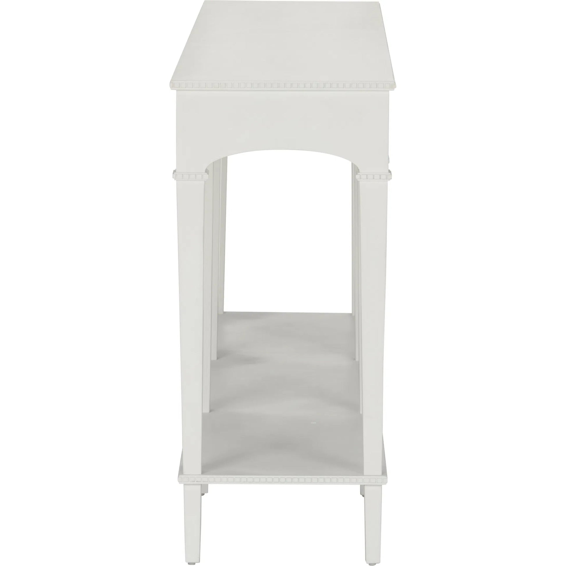 Oslo Console by Chelsea House. Made from cerused oak in a unique style.