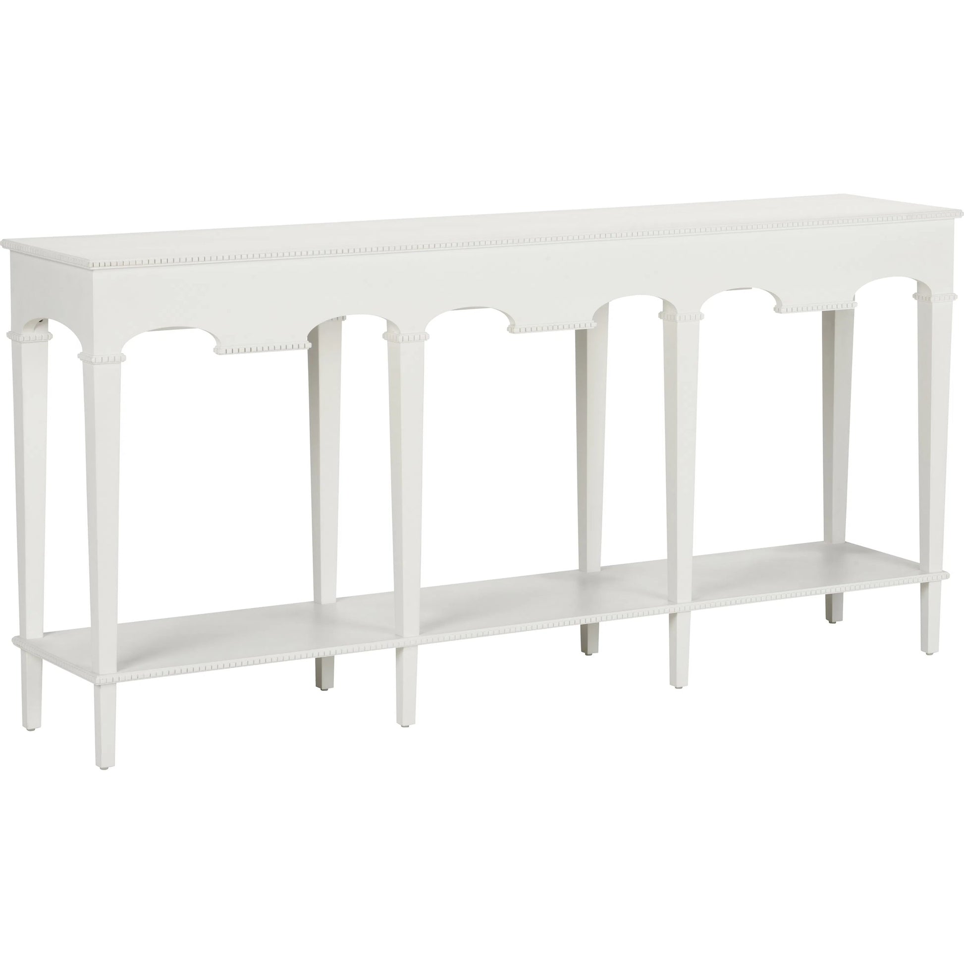Oslo Console by Chelsea House. Made from cerused oak in a unique style.
