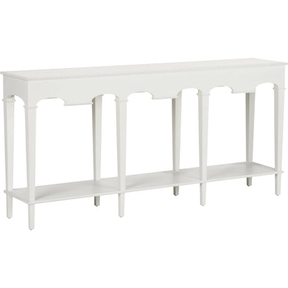 Oslo Console by Chelsea House. Made from cerused oak in a unique style.