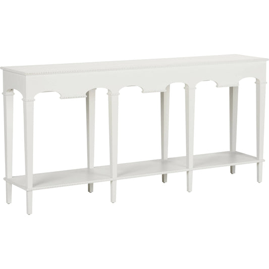 Oslo Console by Chelsea House. Made from cerused oak in a unique style.