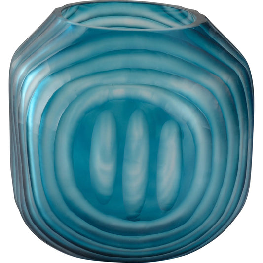Swirl Vase by Chelsea House in blue and shaved blue. Made from unique in a unique style.