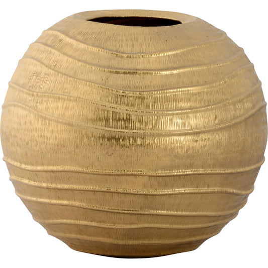 Sleek Vase by Chelsea House in gold. Made from unique in a unique style.