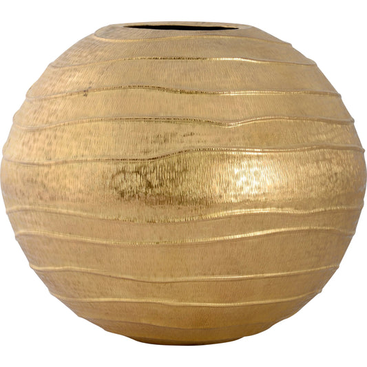 Web Vase by Chelsea House in gold. Made from unique in a unique style.