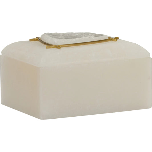 Selinite and Stone Box by Chelsea House in white, cream. Made from unique in a unique style.