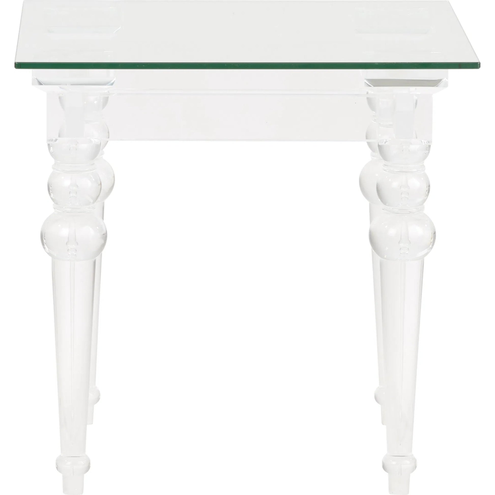 Acrylic & Glass Side Table by Chelsea House in clear and clear. Made from unique in a unique style.