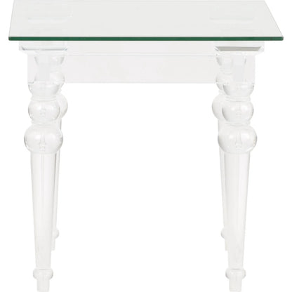 Acrylic & Glass Side Table by Chelsea House in clear and clear. Made from unique in a unique style.
