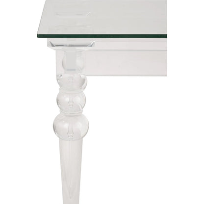 Acrylic & Glass Side Table by Chelsea House in clear and clear. Made from unique in a unique style.