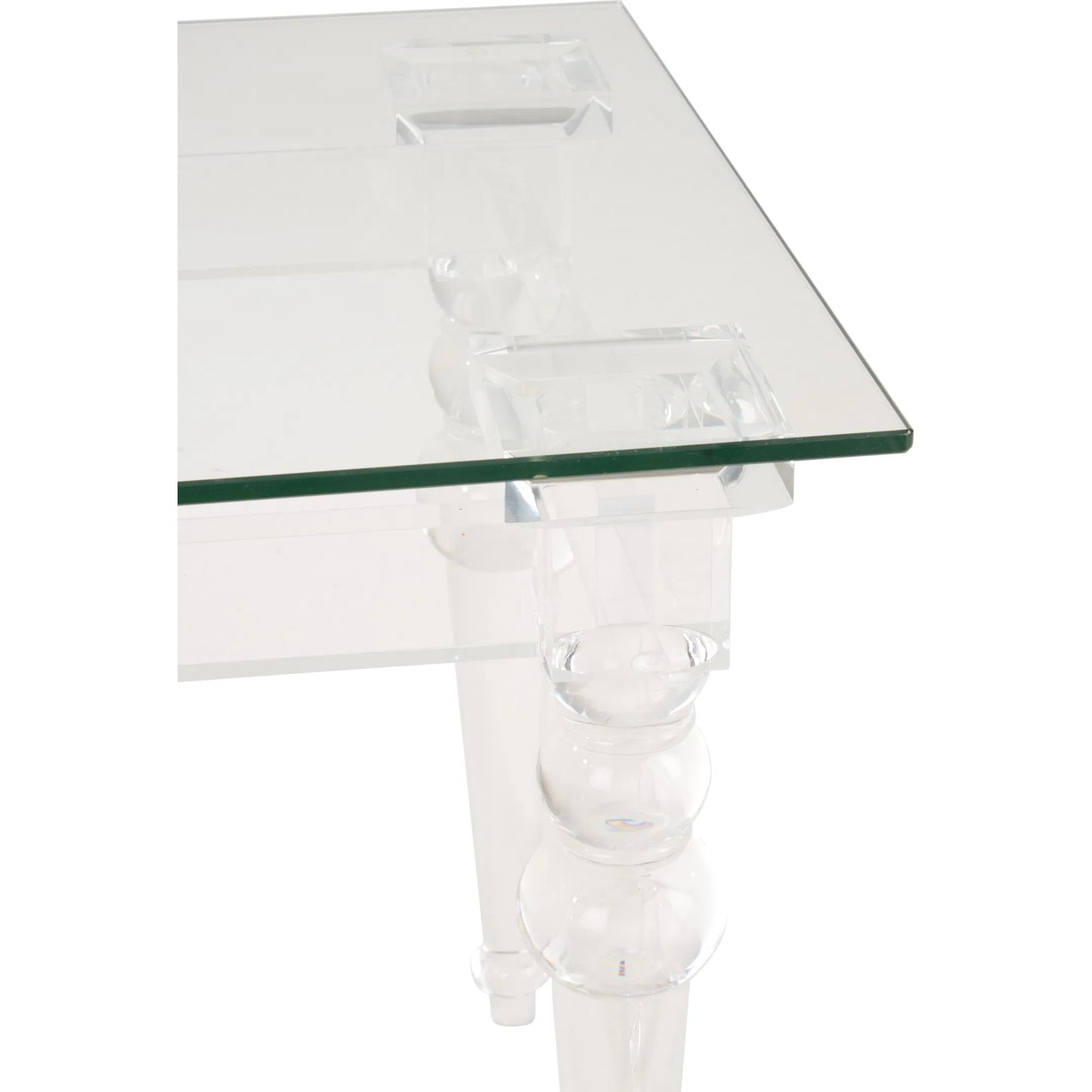 004 SI-2533779 | Closeup | Acrylic & Glass Side Table by Chelsea House in clear and clear. Made from unique in a unique style.