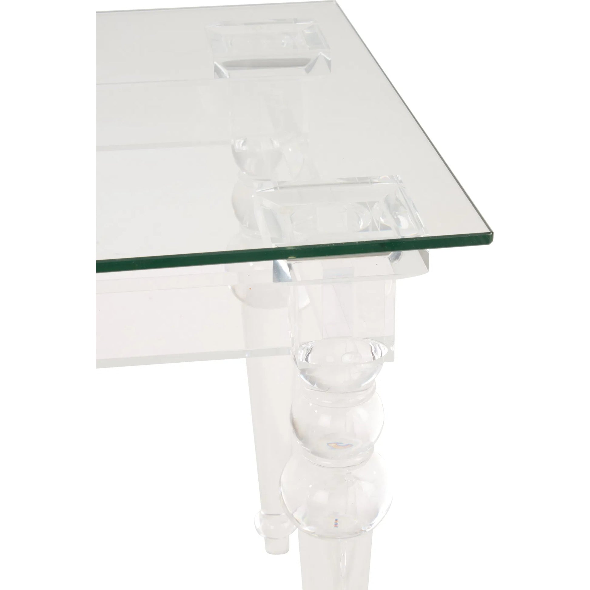 Acrylic & Glass Side Table by Chelsea House in clear and clear. Made from unique in a unique style.