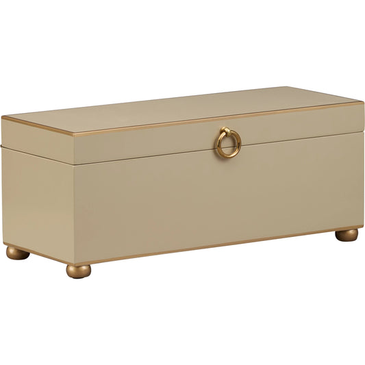Rectangular Box by Chelsea House. Made from wood, metal in a transitional style.