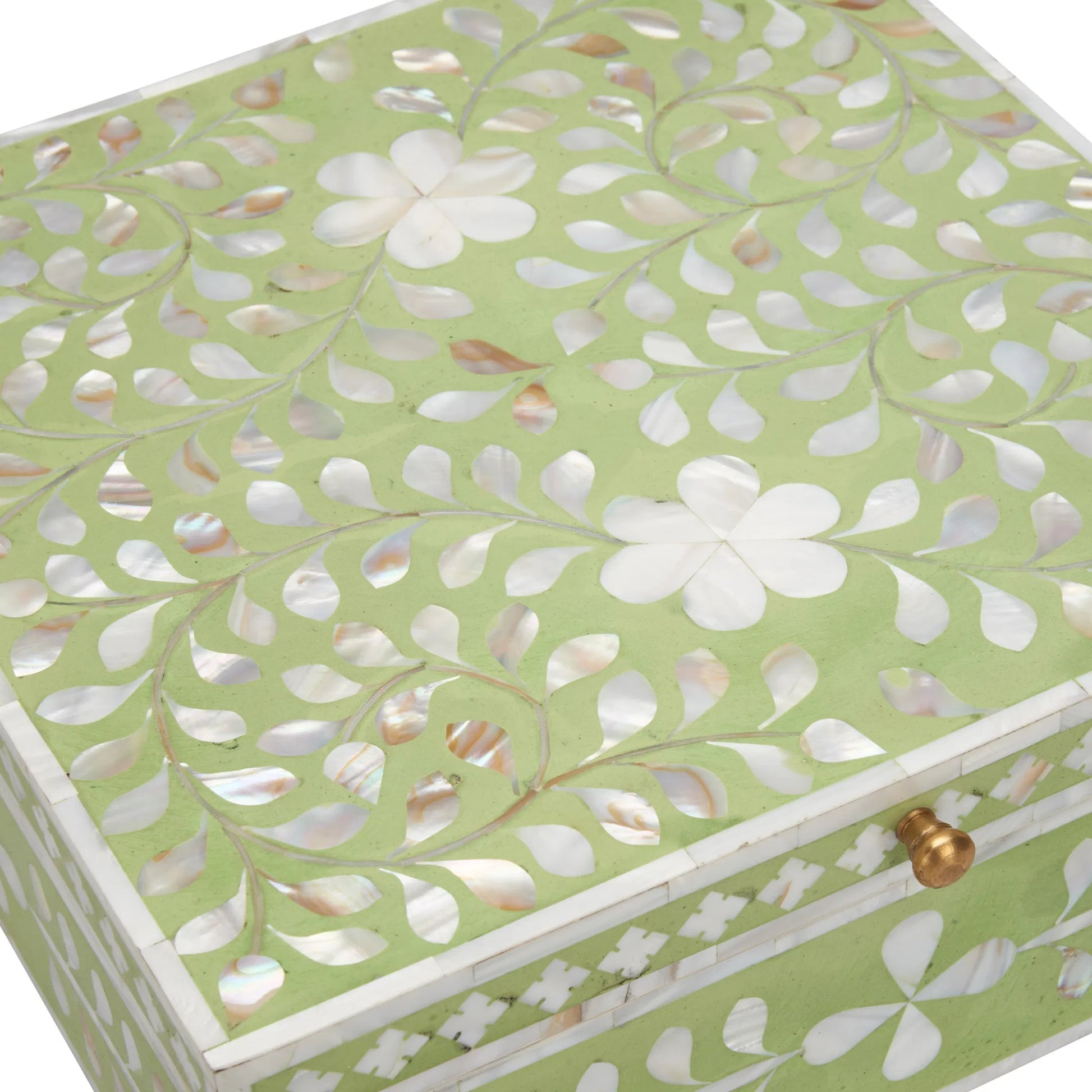 Bone Inlay Box by Chelsea House. Made from unique in a traditional style.