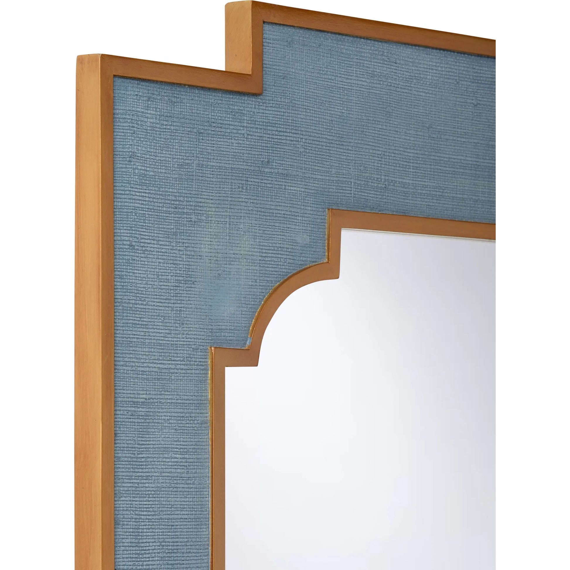Yangon Mirror by Chelsea House. Made from raffia, wood, mirror in a transitional style.