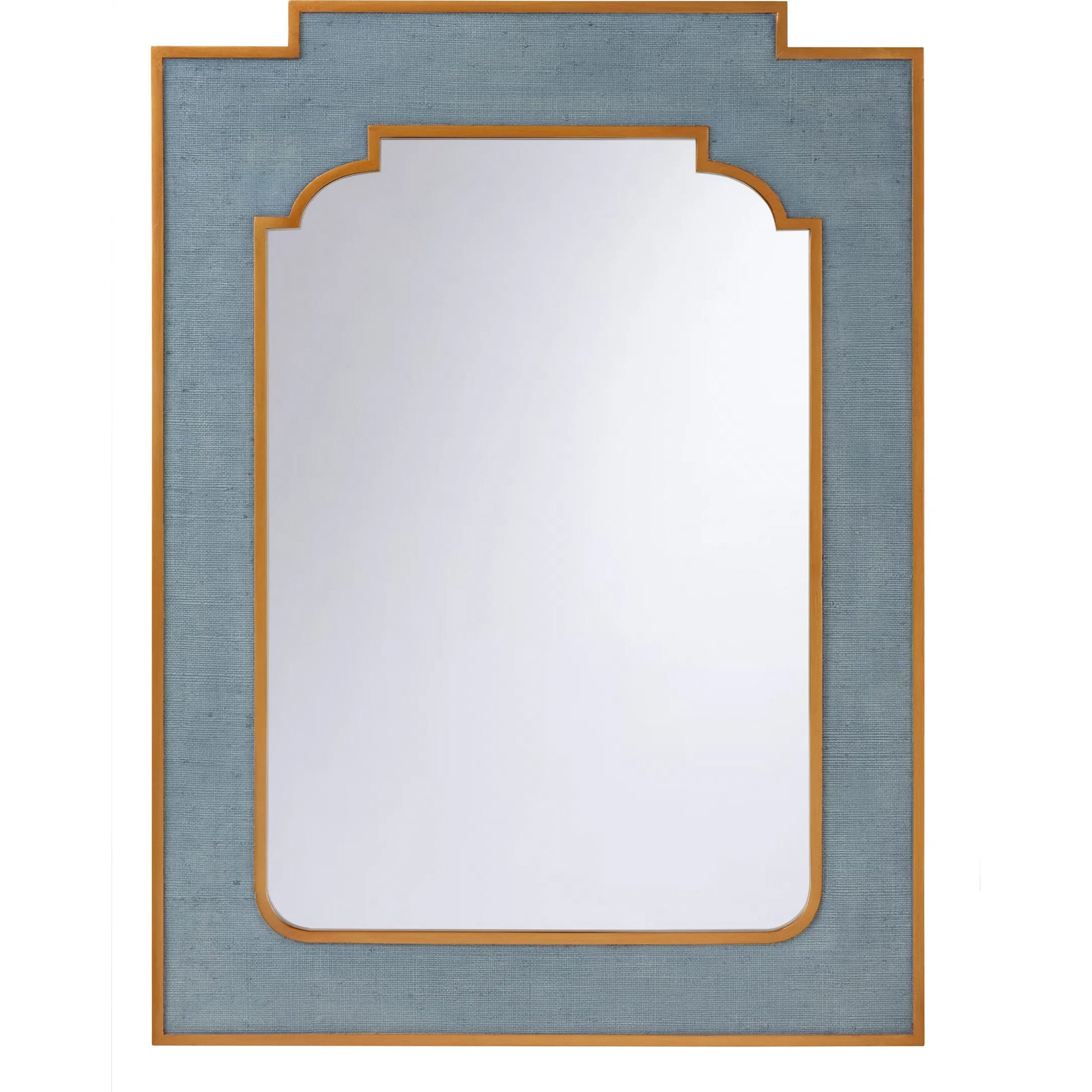 Yangon Mirror by Chelsea House. Made from raffia, wood, mirror in a transitional style.