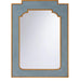 Yangon Mirror by Chelsea House. Made from raffia, wood, mirror in a transitional style.