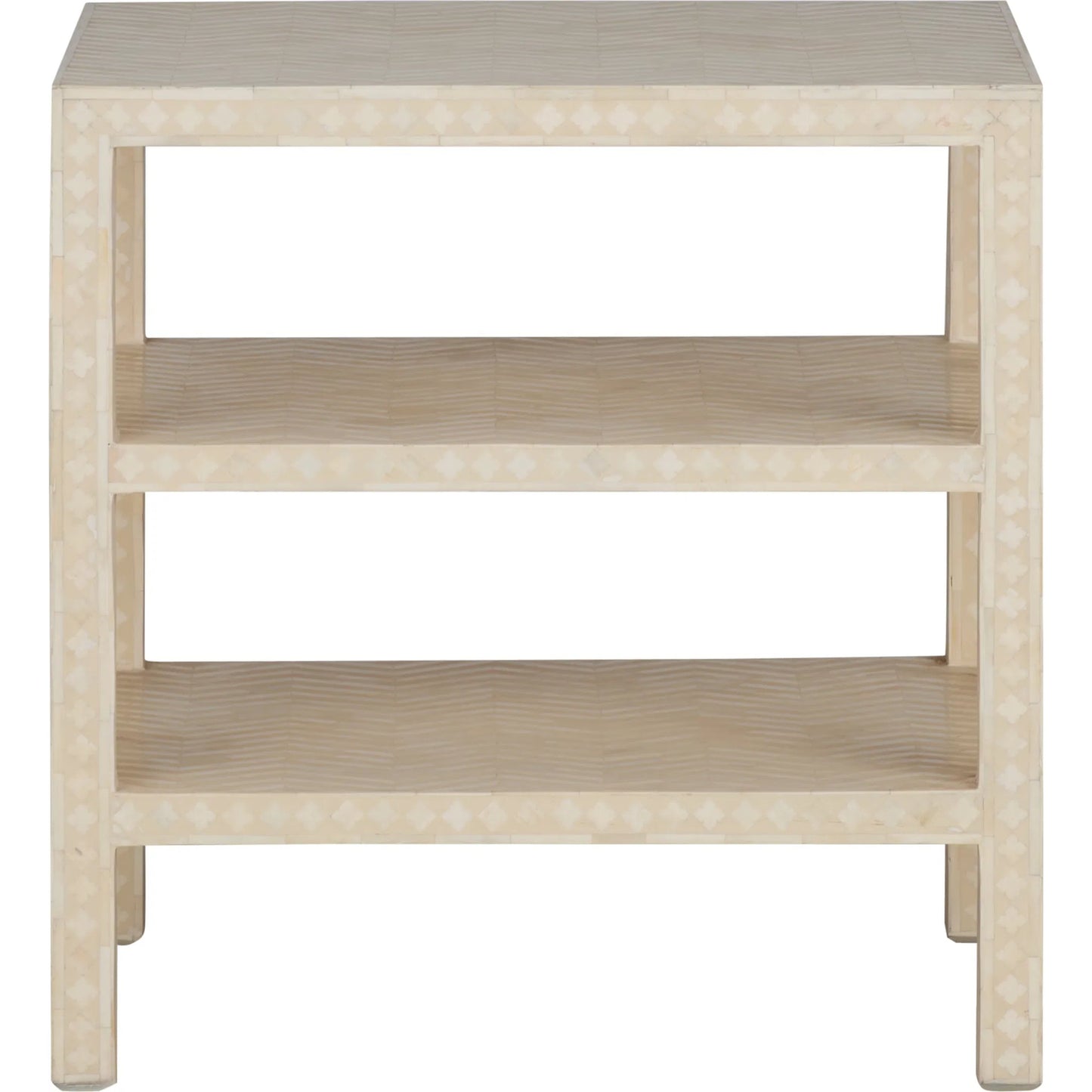 002 SI-2387760 | Additional Silo | Leaf Inlay Side Table by Chelsea House in natural white. Made from unique in a transitional style.