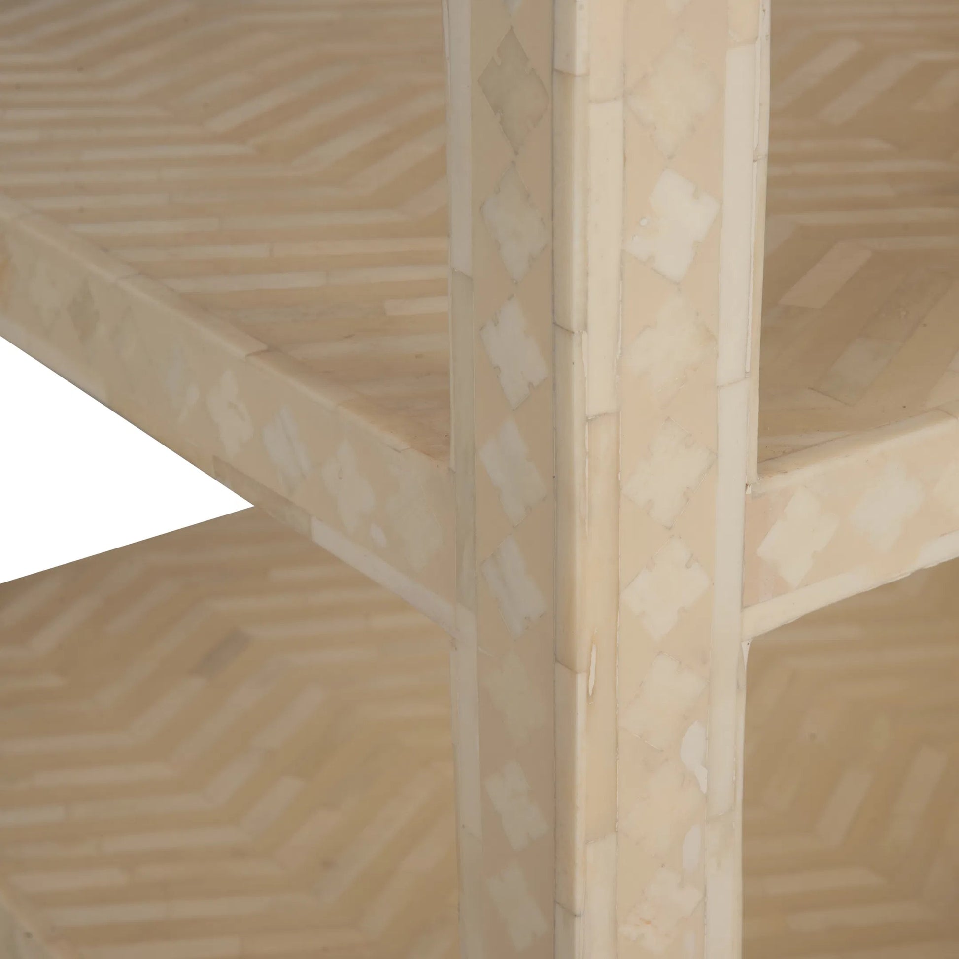 Leaf Inlay Side Table by Chelsea House in natural white. Made from unique in a transitional style.