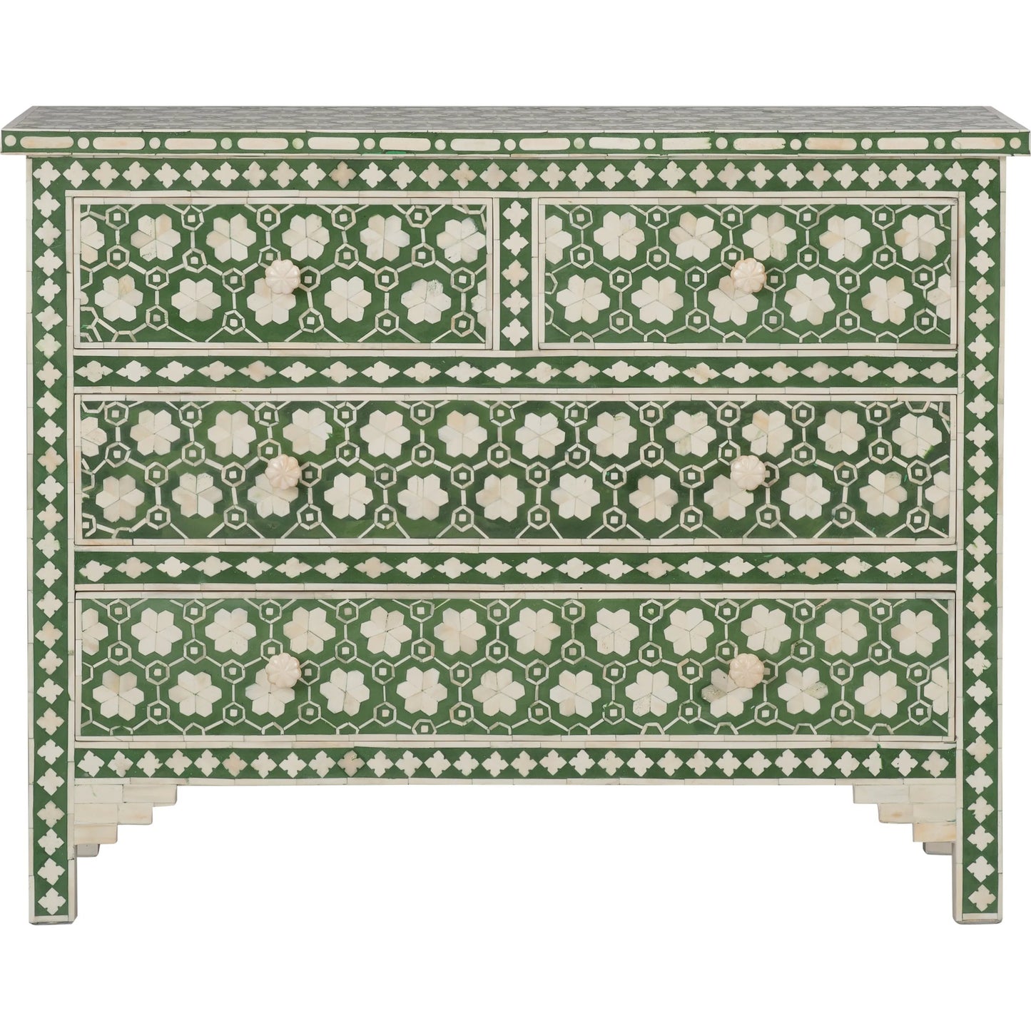 002 SI-2387688 | Additional Silo | Clark Chest by Chelsea House in green, white. Made from unique in a eclectic & global style.