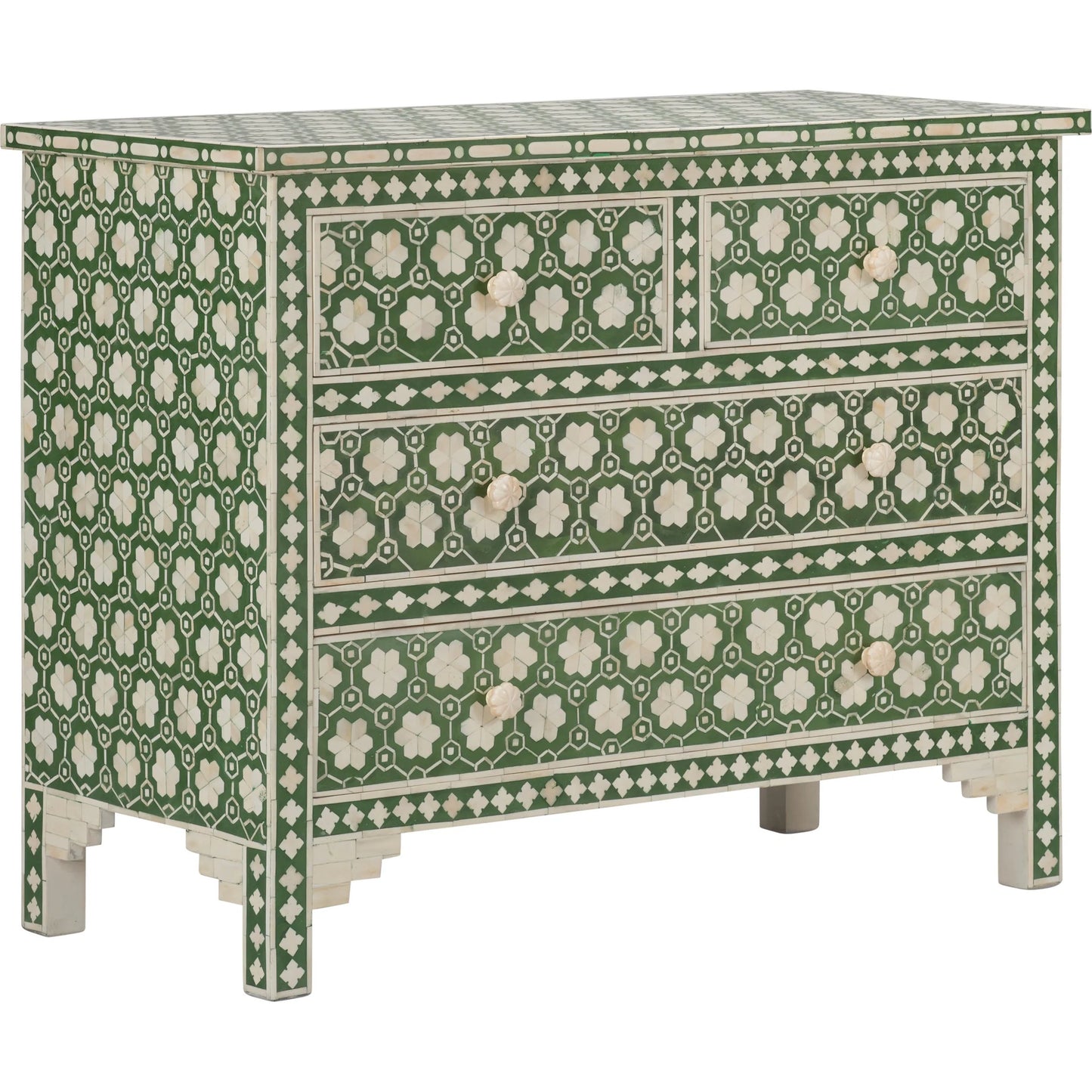 001 SI-2387688 | Primary Silo | Clark Chest by Chelsea House in green, white. Made from unique in a eclectic & global style.