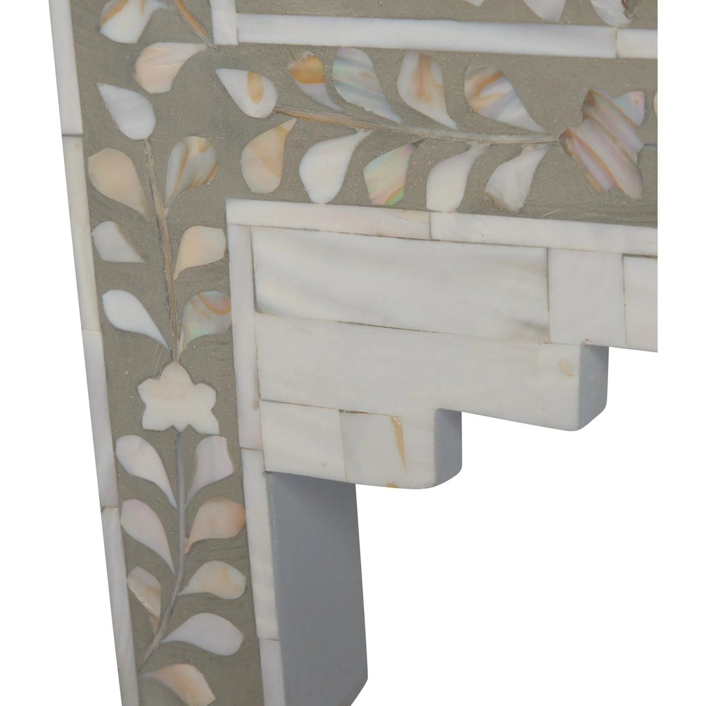 010 SI-2387669 | Closeup | Charles Chest by Chelsea House in gray, mother of pearl. Made from unique in a traditional style.