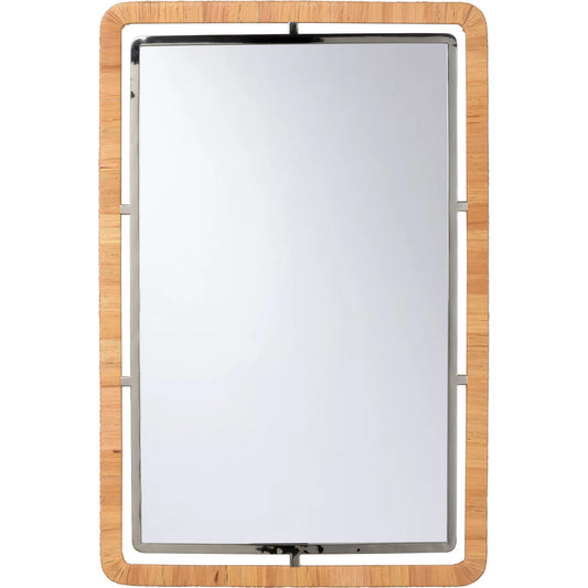 Baldein Mirror by Chelsea House in natural, polished nickel. Made from unique in a unique style.