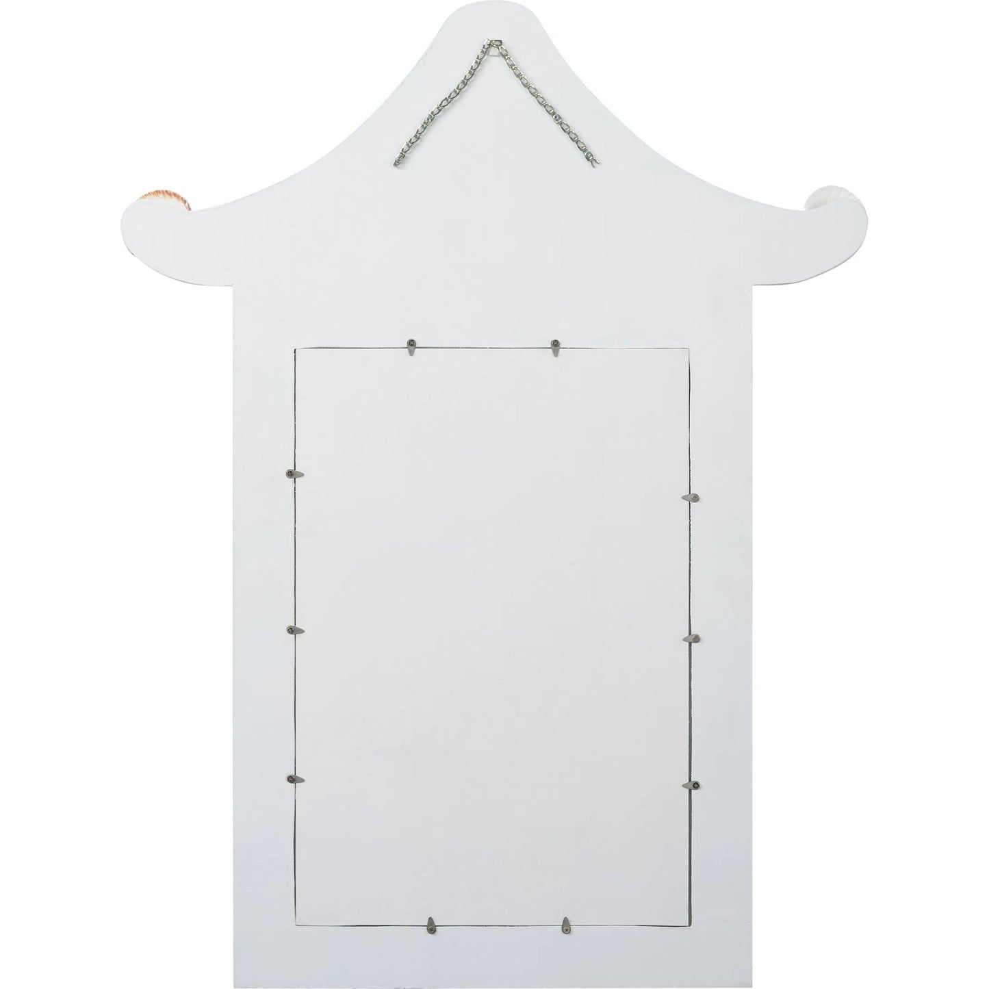 002 SI-2387840 | Additional Silo | Shell Mirror by Chelsea House in natural white, clear. Made from unique in a unique style.