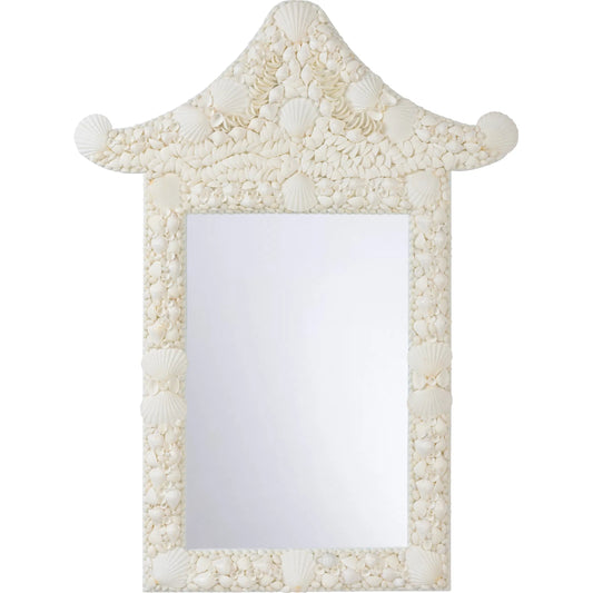 Shell Mirror by Chelsea House in natural white, clear. Made from unique in a unique style.