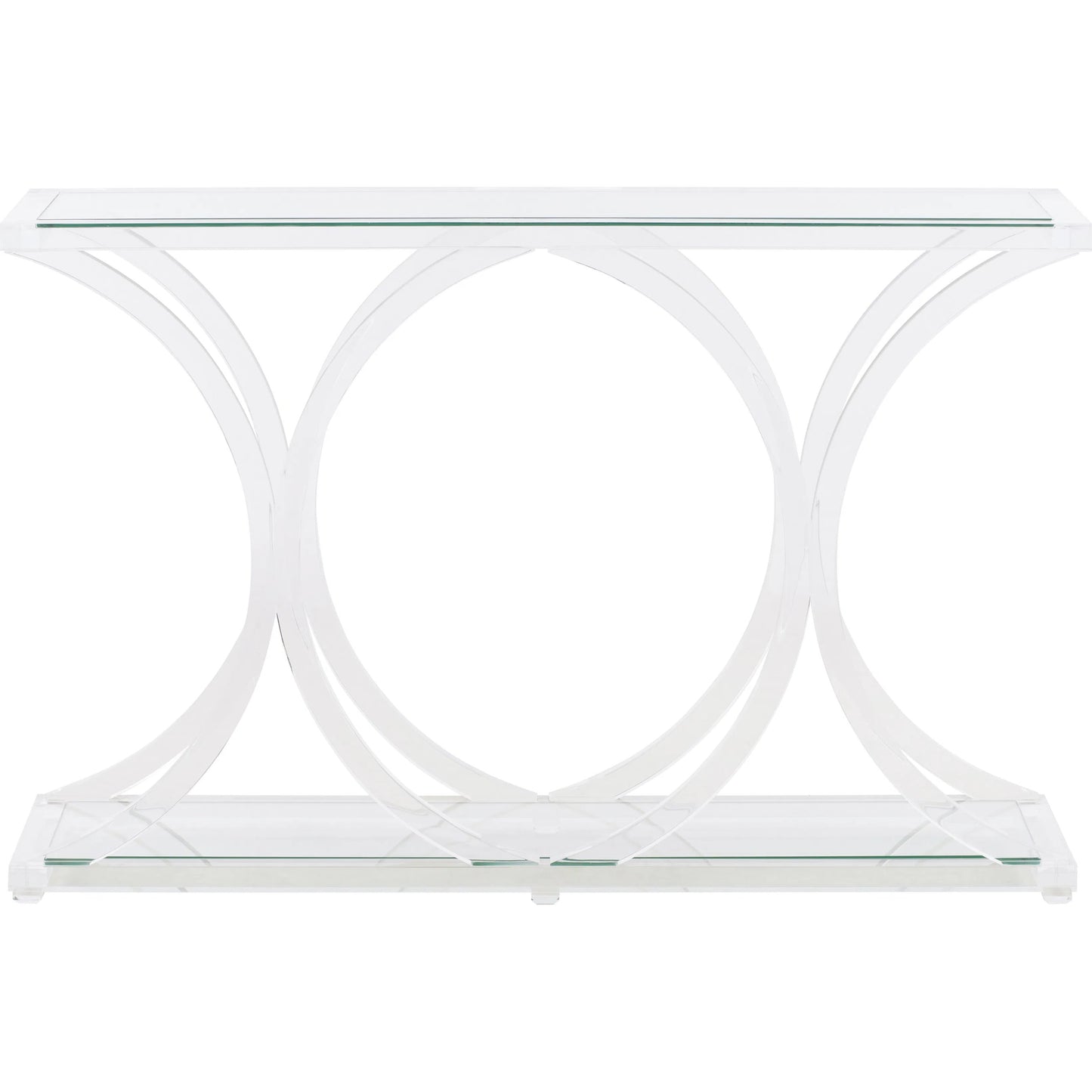 002 SI-2387858 | Additional Silo | Sweeping Acrylic Console by Chelsea House in clear. Made from unique in a transitional style.