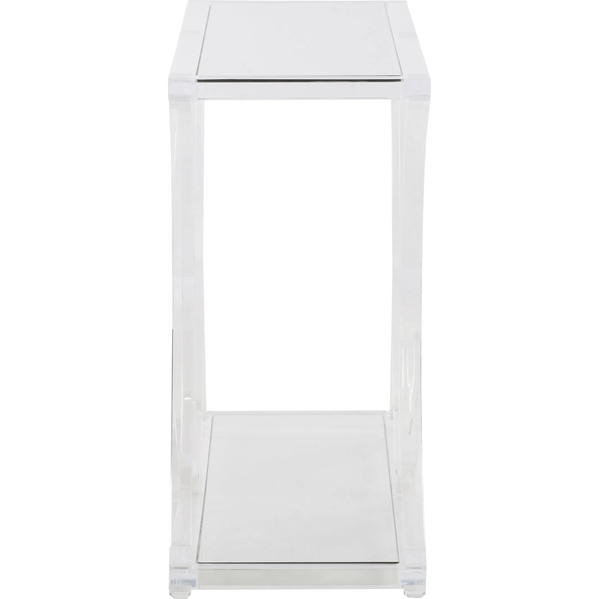 Sweeping Acrylic Console by Chelsea House in clear. Made from unique in a transitional style.
