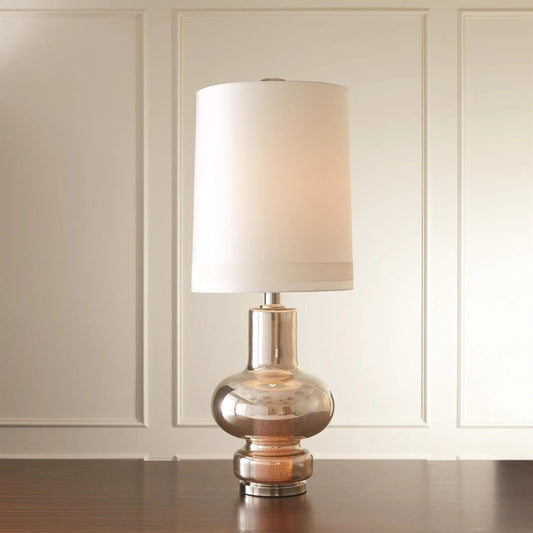 Inner Lamp by Global Views in nickel. Made from hand-blown antique mercury glass in a eclectic & global style.
