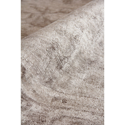 Antique'd Silk Rug by Exquisite Rugs. Made from bamboo silk in a unique style.