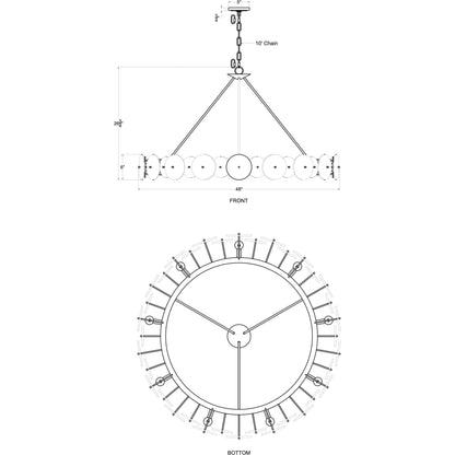 Cosmos Chandelier by Varaluz. Made from unique in a modern style.