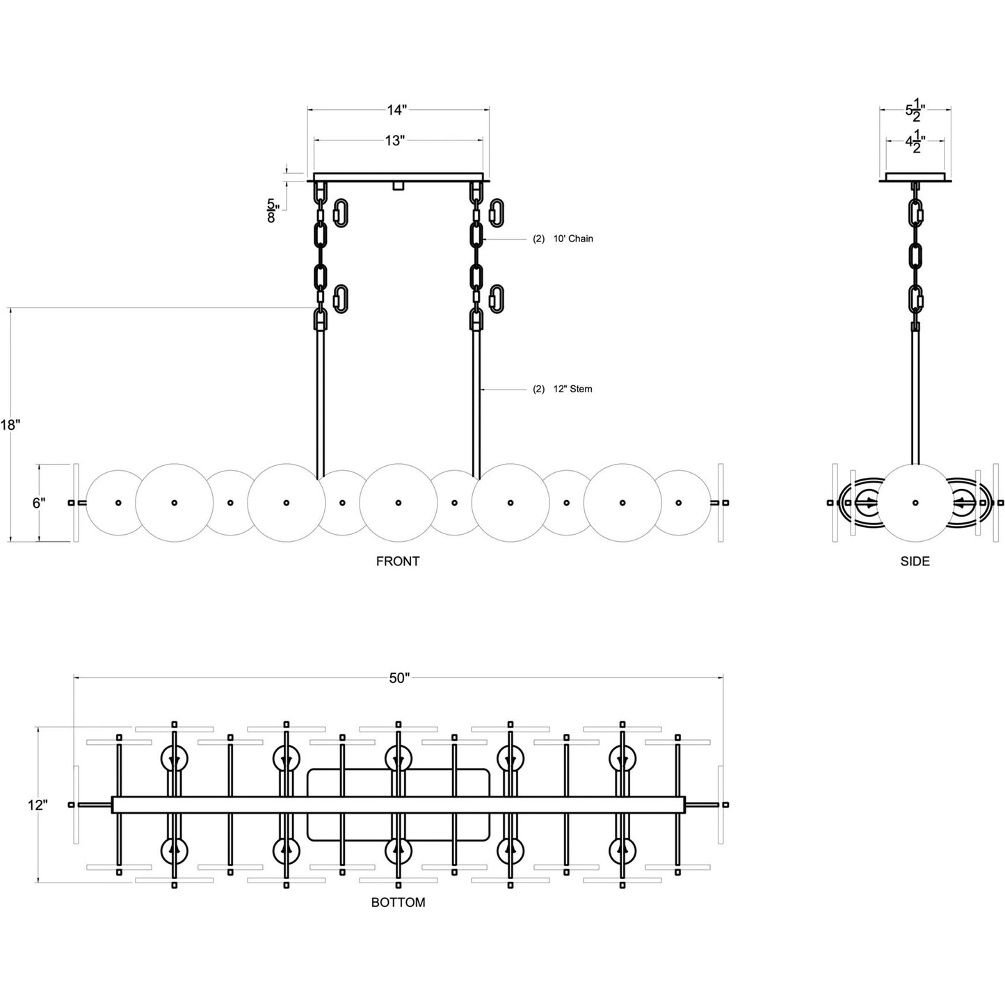 002 SI-1991347 | Additional Silo | Cosmos Linear Pendant by Varaluz. Made from unique in a modern style.