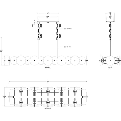 Cosmos Linear Pendant by Varaluz. Made from unique in a modern style.