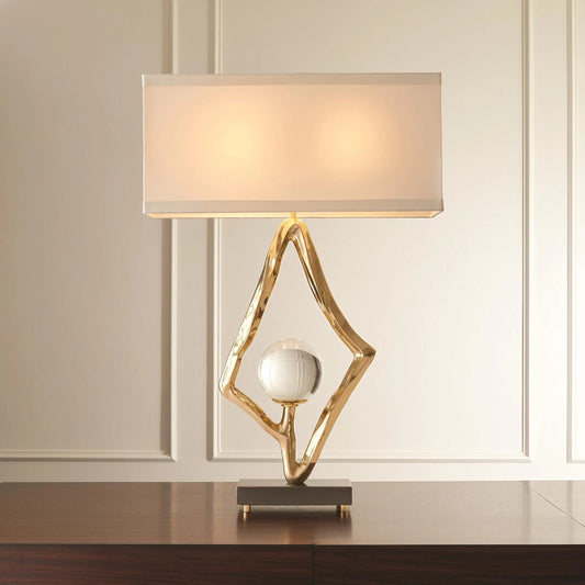 Abstract Lamp Crystal Sphere by Global Views. Made from unique in a modern style.