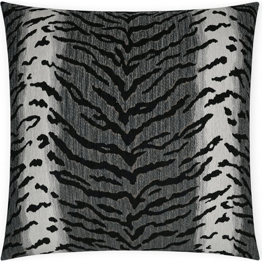 Calabar Pillow by DV Kap Home in graphite. Made from 47.38% cotton, 39.65% cotton, 12.97% polyester (uv) in a modern style.