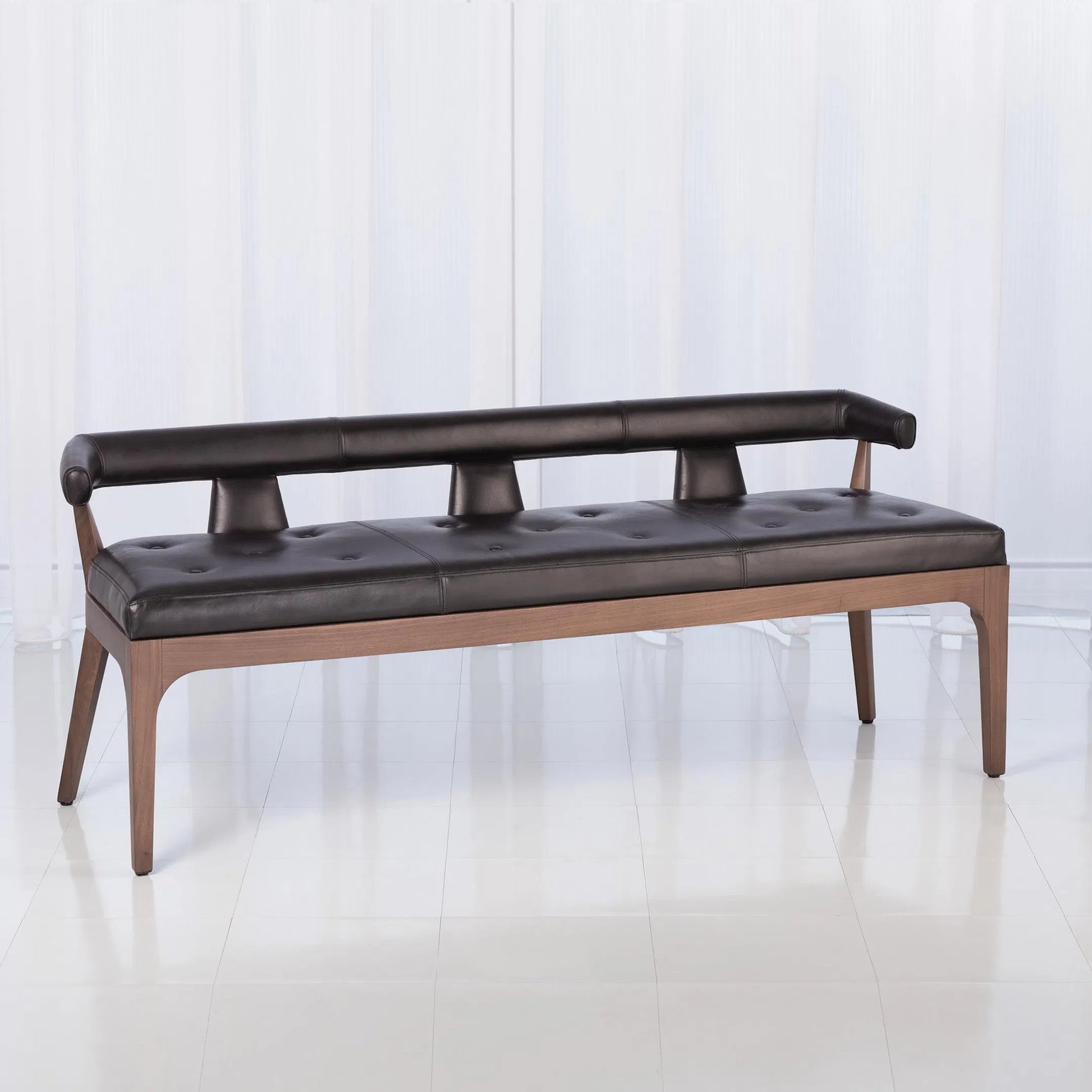 Moderno Bench by Global Views. Made from unique in a modern style.