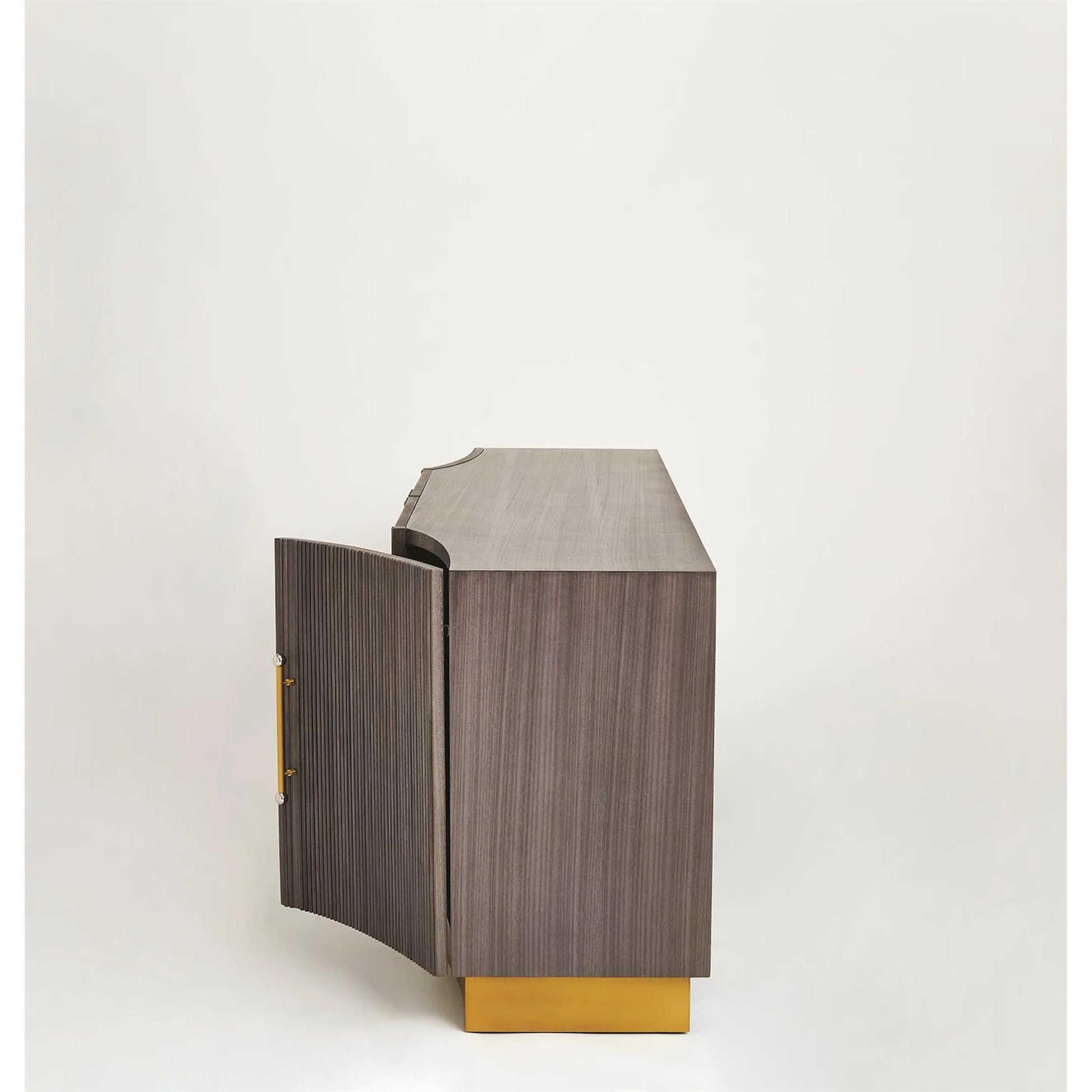 Mayfair Cabinet by Global Views. Made from brass, nickel in a modern style.